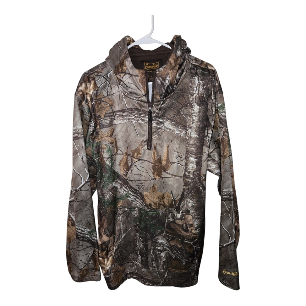 Gamehide halfzip pullover in hunting Camouflage Boys 14